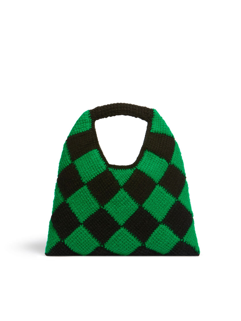 ブルー&ブラウン MARNI MARKET DIAMOND テックウールバッグ ミディアム - ハンドバッグ - Image 3