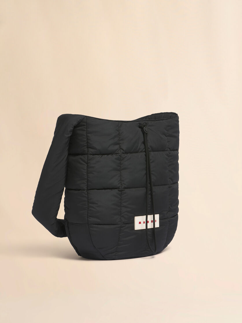 ブラック Puff ホーボーバッグ, Image 6