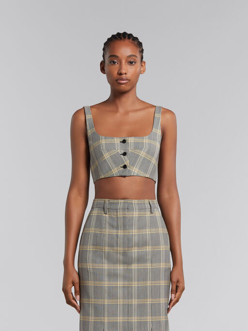 The Marni Top - Rainbow Speckled Grey