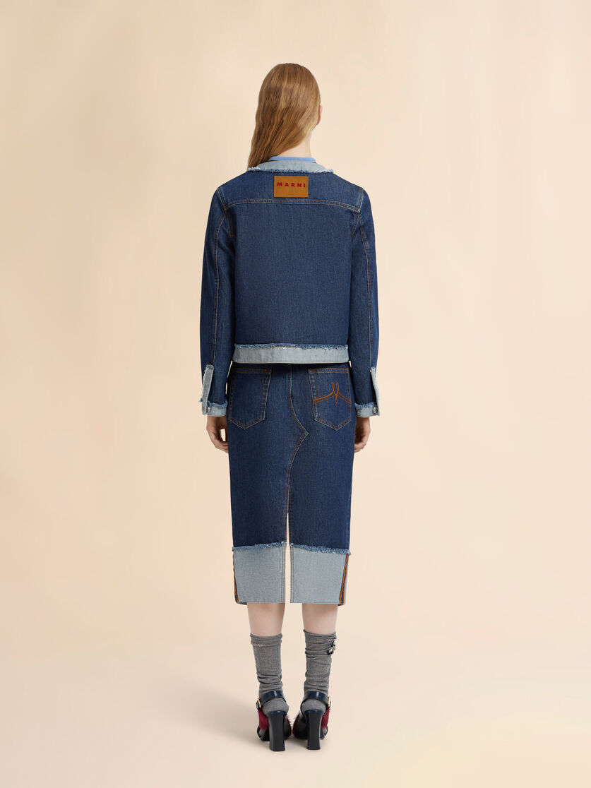Blue denim inside-out jacket, Image 3