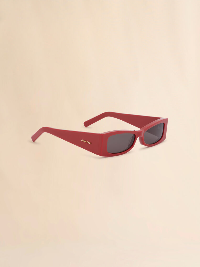 Sonnenbrille Zokoa aus rotem Azetat - Optisch - Image 3