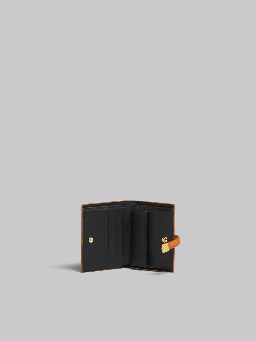 Brown leather bifold Prisma wallet | Marni 