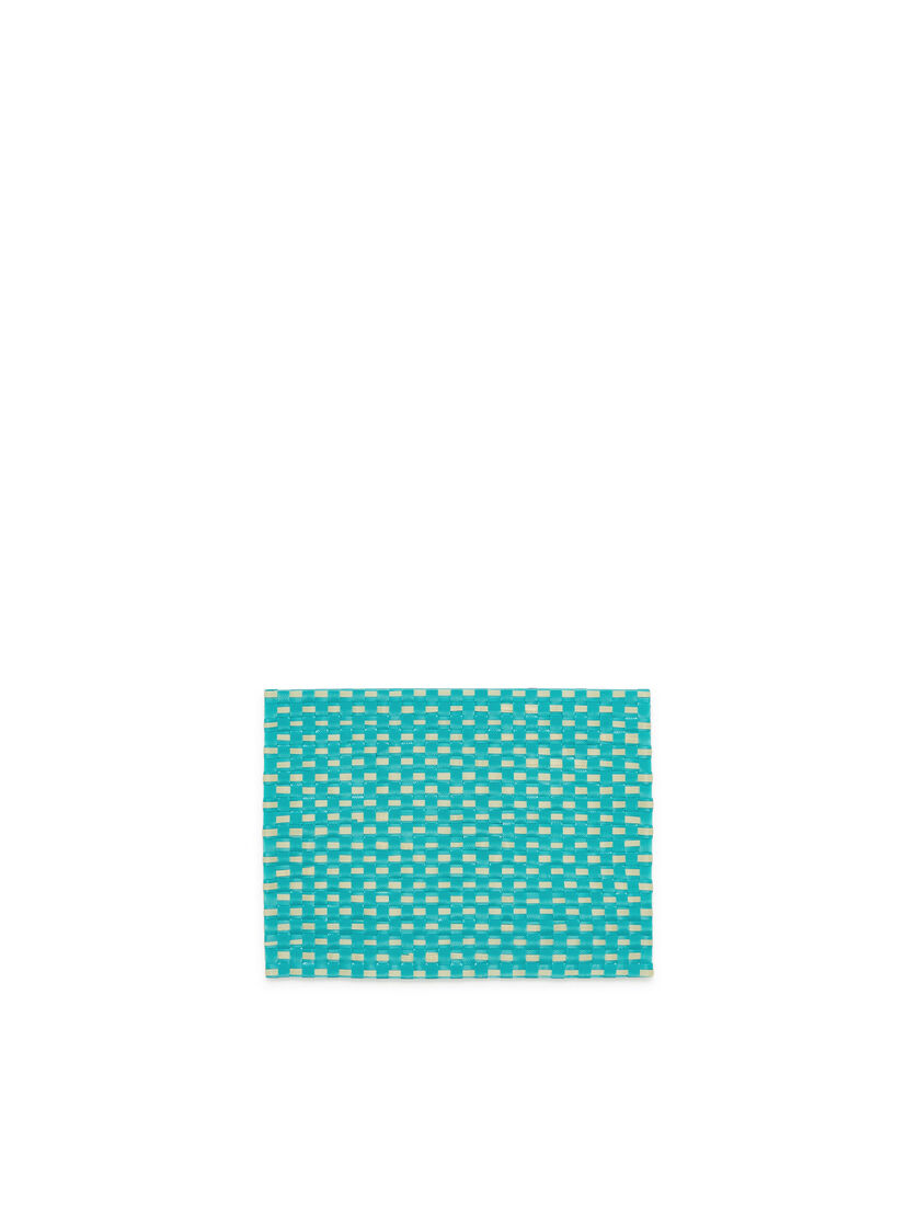 Turquoise And Burgundy Marni Market Woven Placemat - Accessories - Image 2