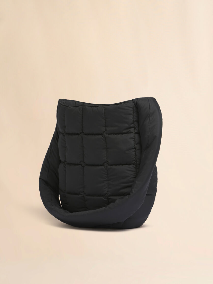 ブラック Puff ホーボーバッグ, Image 3