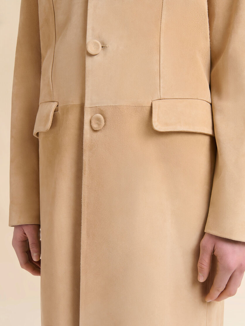 Camel suede duster coat - Coat - Image 5