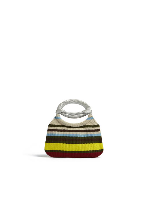 ライトイエロー MARNI MARKET ミニBoat バッグ - ショッピングバッグ