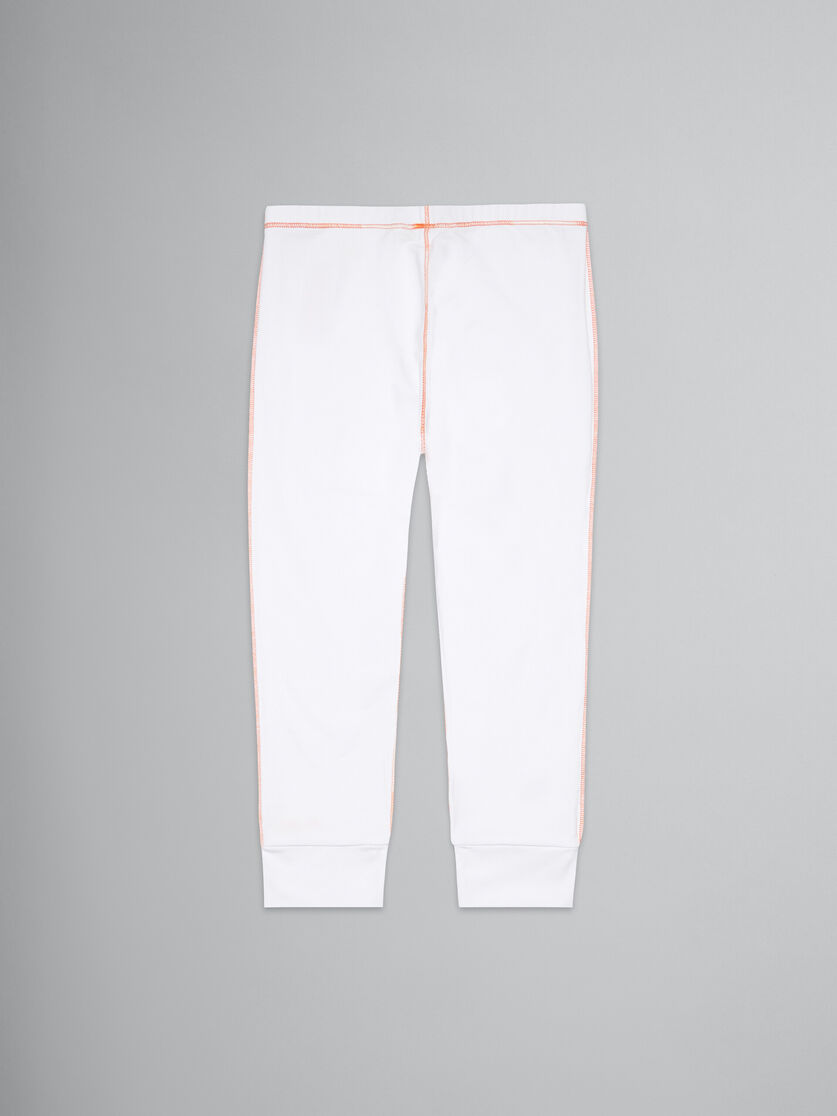 Pantaloni leggings bianchi con impunture - Pantaloni - Image 2