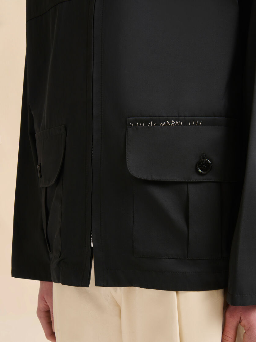 Black water-repellent taffeta jacket - Jackets - Image 5