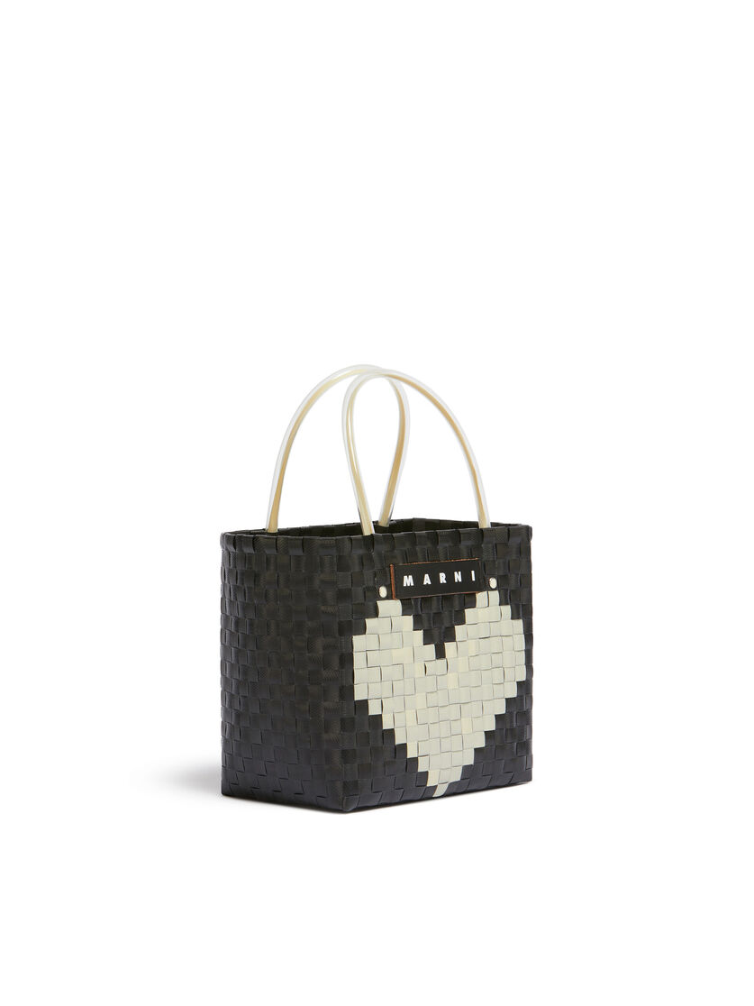 ブラック(ブラックハート) MARNI MARKET LOVE MINI BASKET BAG - ショッピングバッグ - Image 2