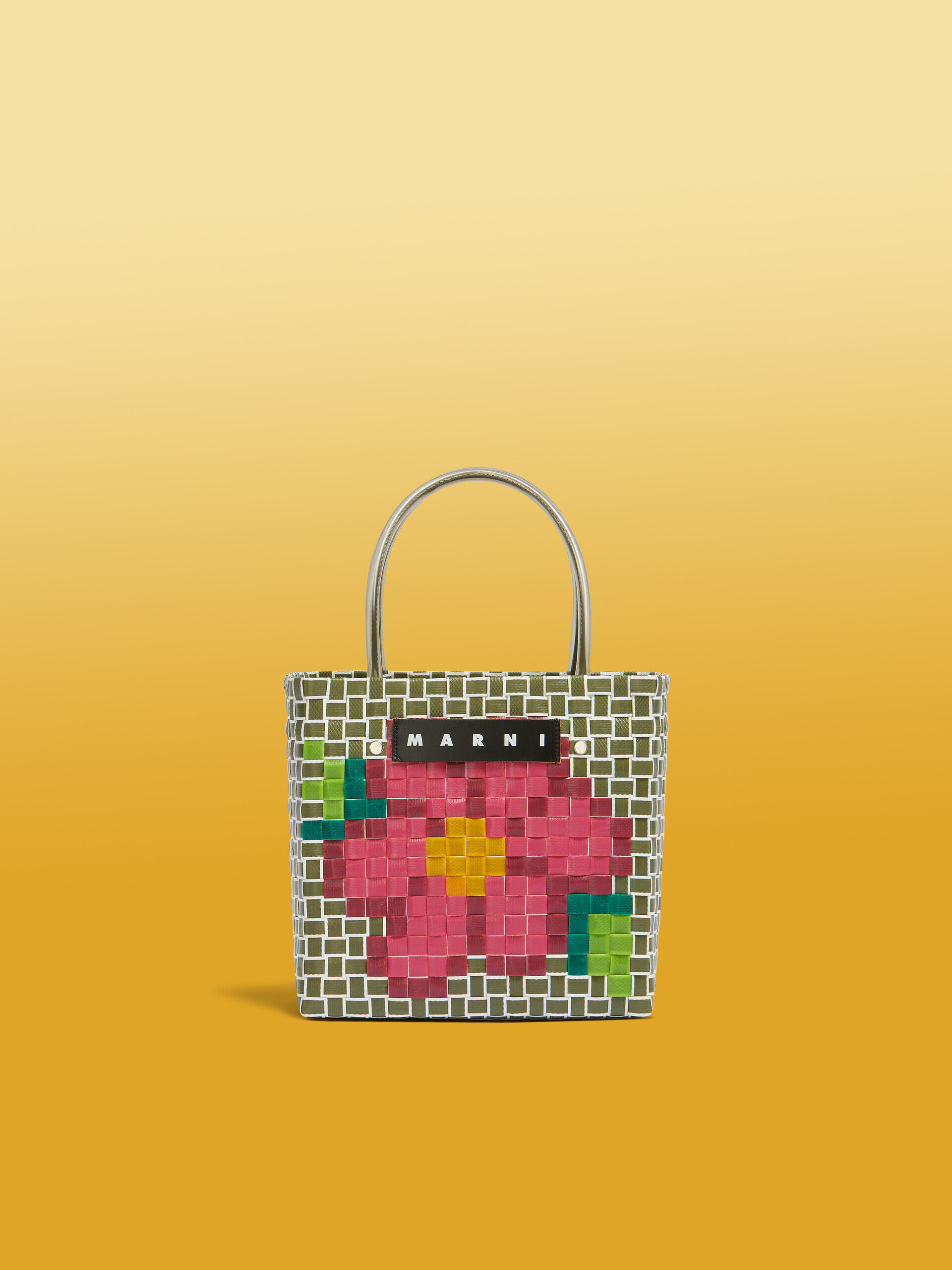 タイム MARNI MARKET FLOWER MINI BASKET BAG | Marni
