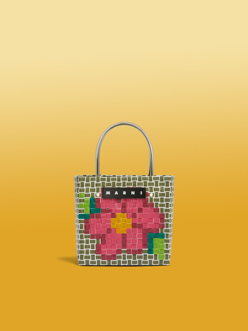 タイム MARNI MARKET FLOWER MINI BASKET BAG, Image 1
