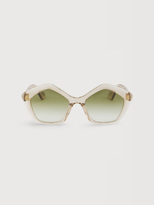 Ivory translucent Eluvi sunglasses - Optical