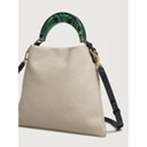 Venice Small Bag in cream leather - Shoulder Bags