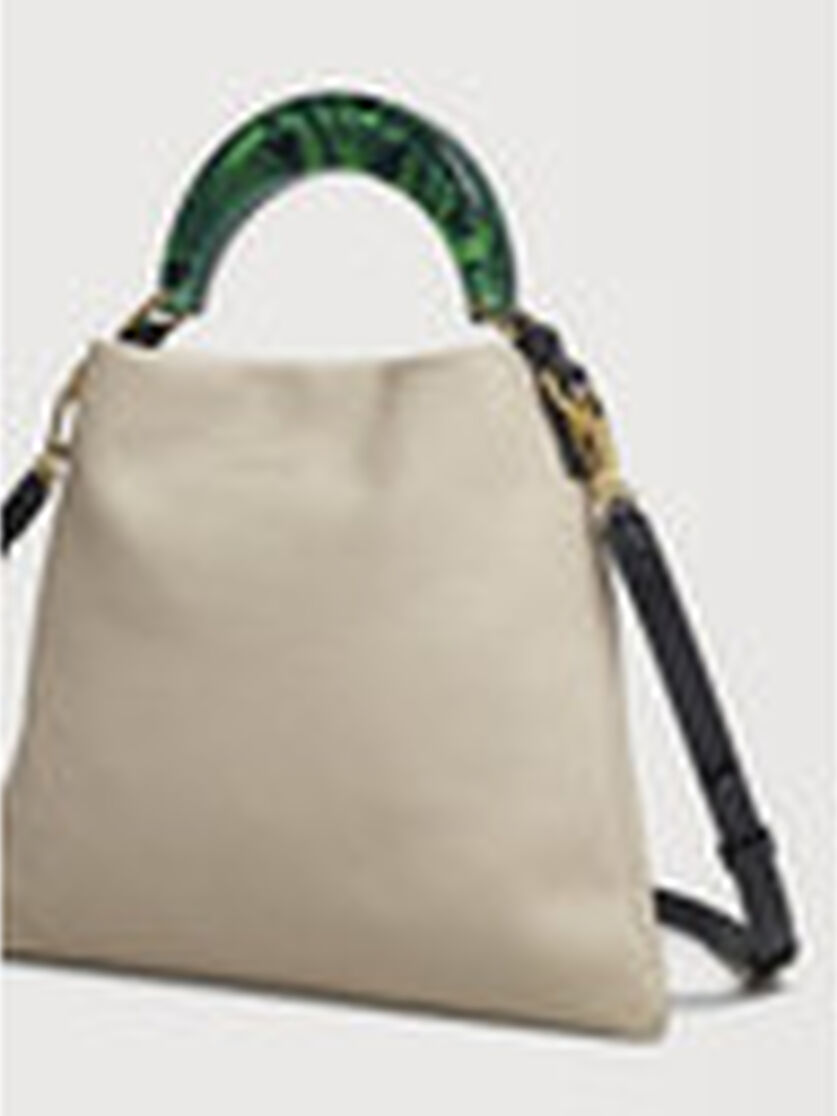Venice Small Bag in cream leather, Image 4