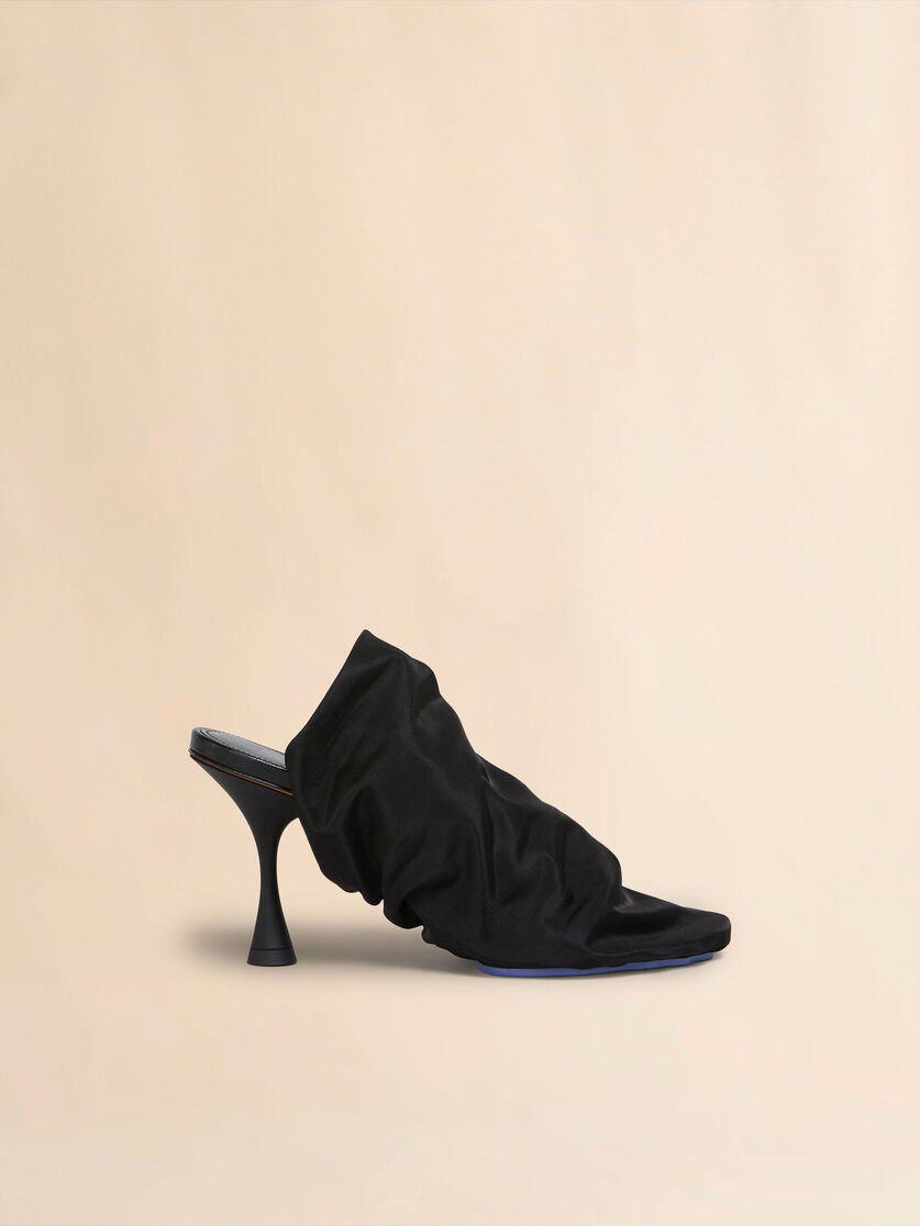 Black stretch-tulle Moonlight sandal - Sandals - Image 1
