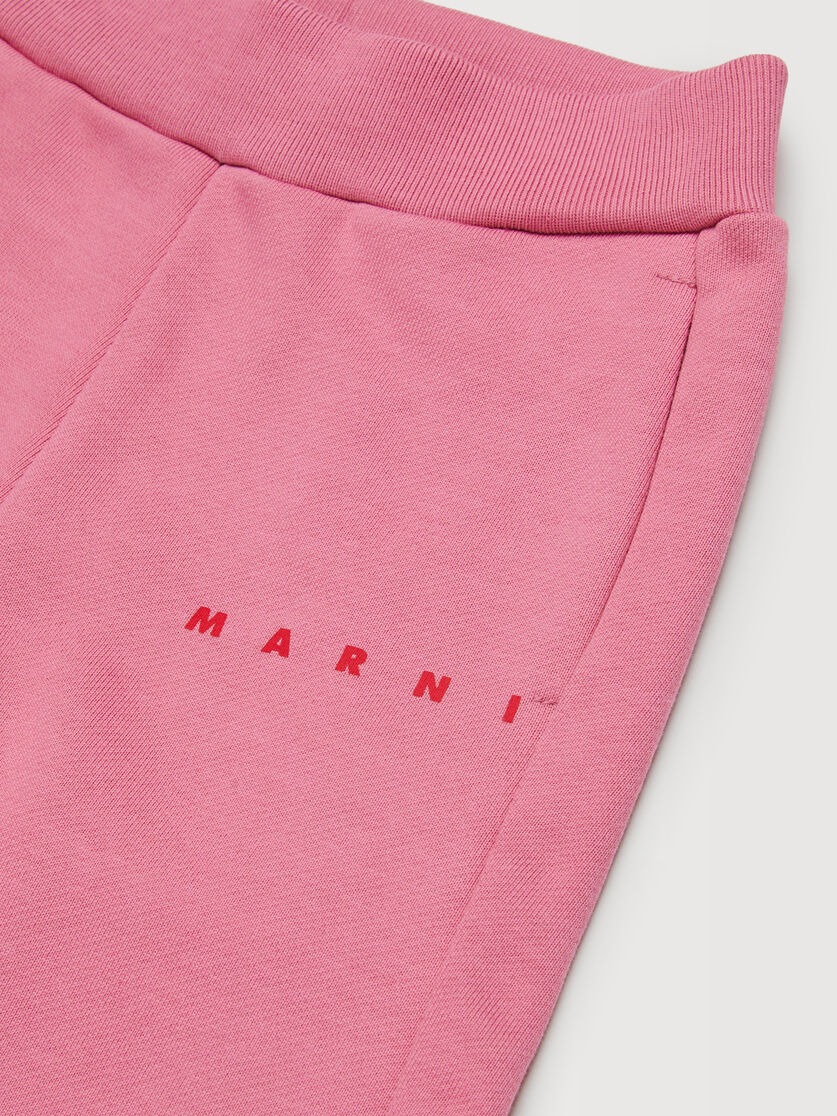 Pink cotton fleece tracksuit set, Image 4