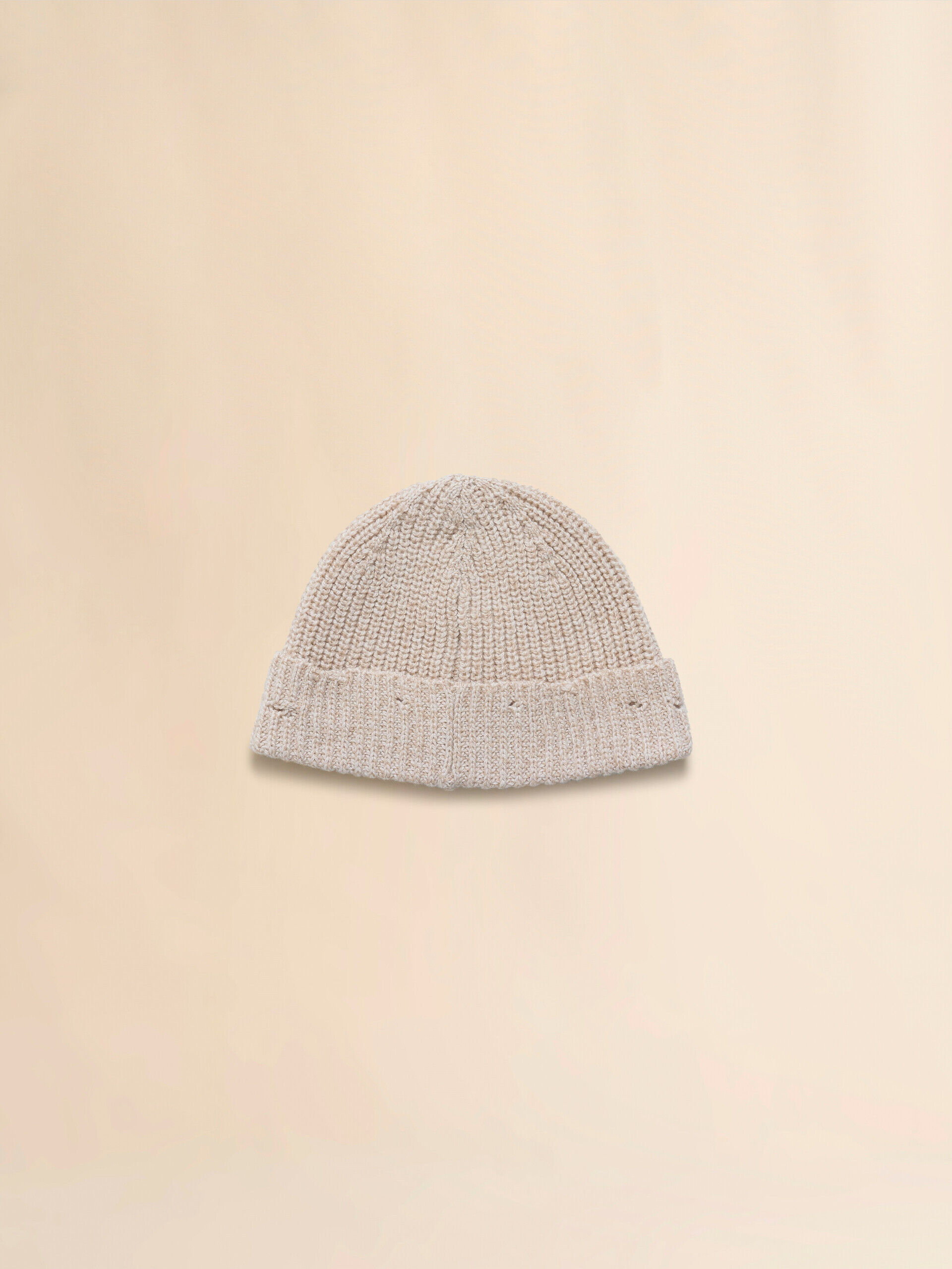 Beige wool beanie with Marni Mending embroidery | Marni Beige wool beanie with Marni Mending embroidery | Marni