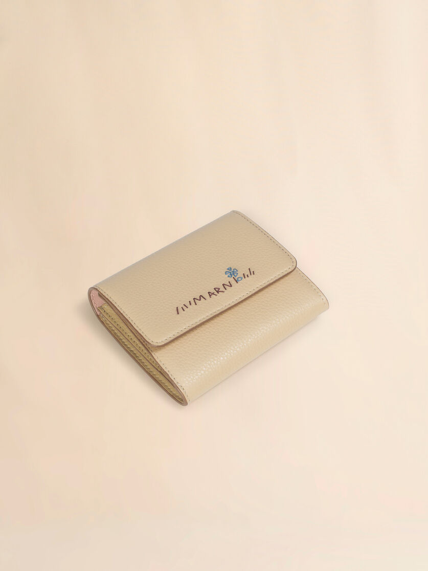 トープ レザー製フラップカードホルダー、マルニメンディング入り, Image 4