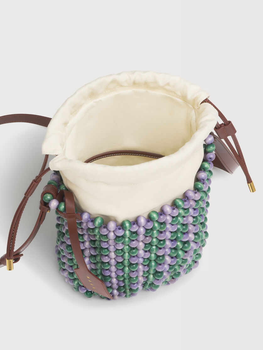 Lilac and green Beads Bag, Image 3