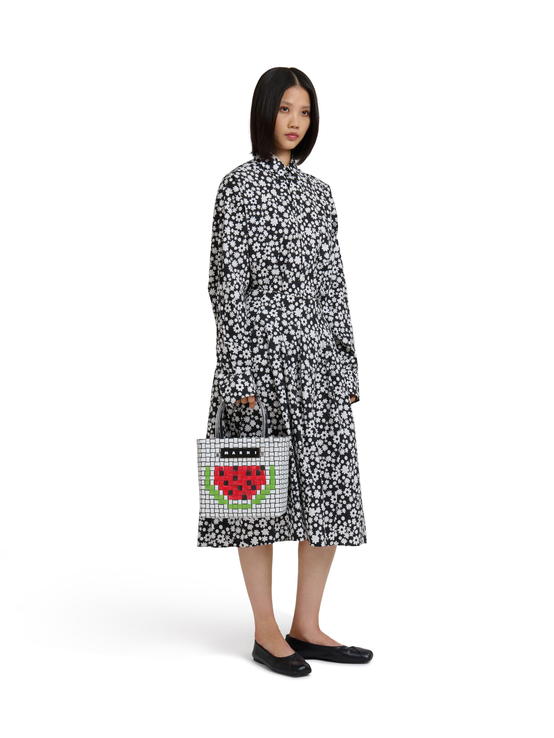 ウォーターメロン MARNI MARKET FRUIT BASKET BAG | Marni