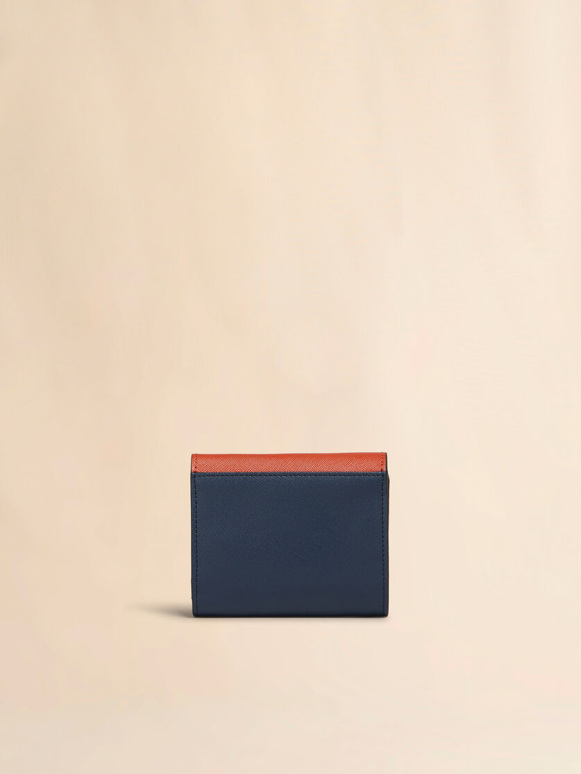 Light green white and brown saffiano leather wallet - Wallets - Image 3