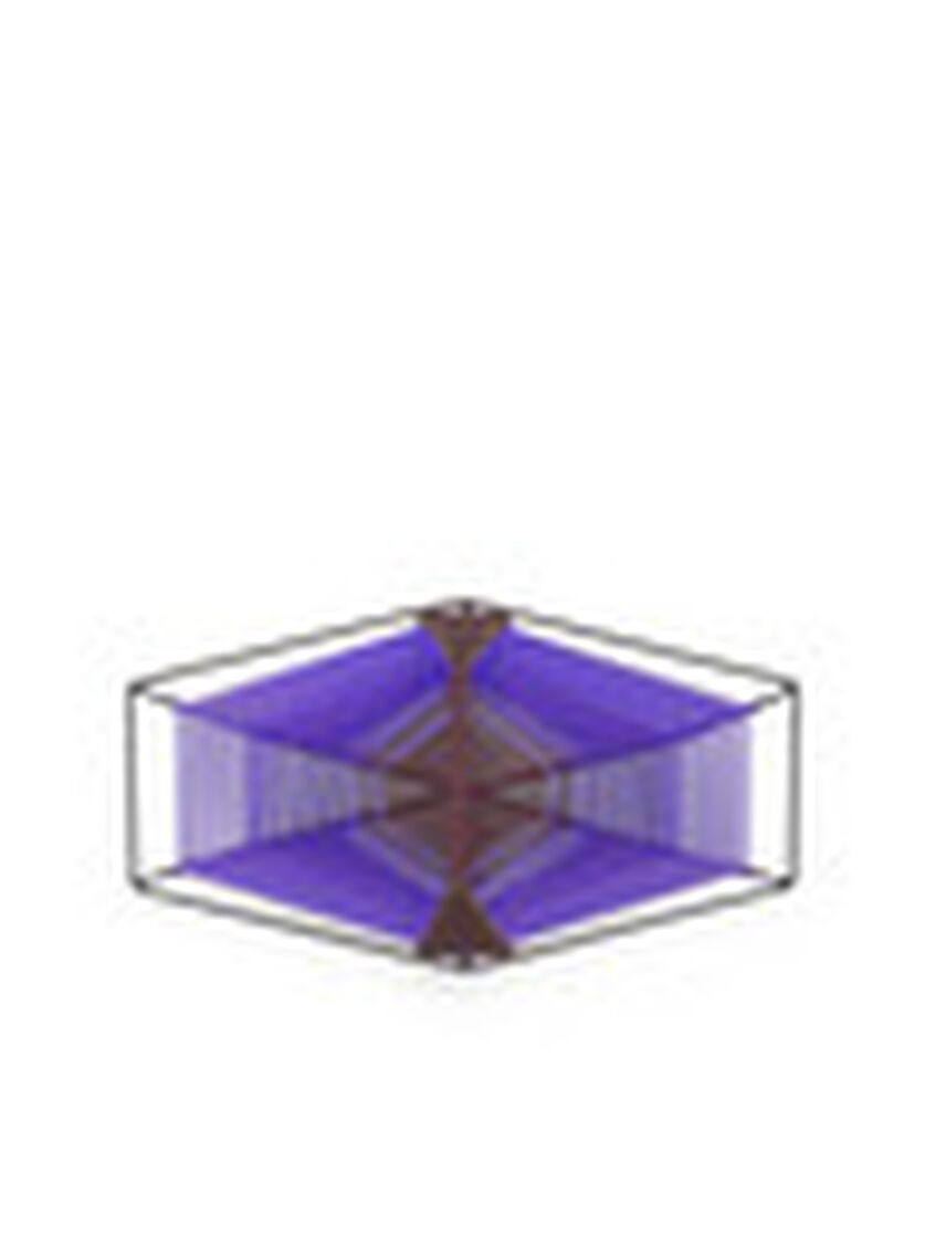 MARNI MARKET iron hexagonal fruit holder in purple and brown - Accessories - Image 4