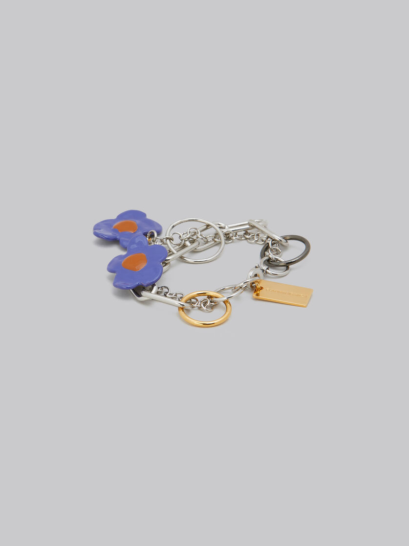Bracelet with purple flowers - Bracelets - Image 3