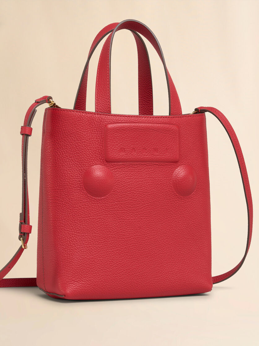 Kleine Tasche Trunkaroo Embossed aus grauem Leder - Shopper - Image 4