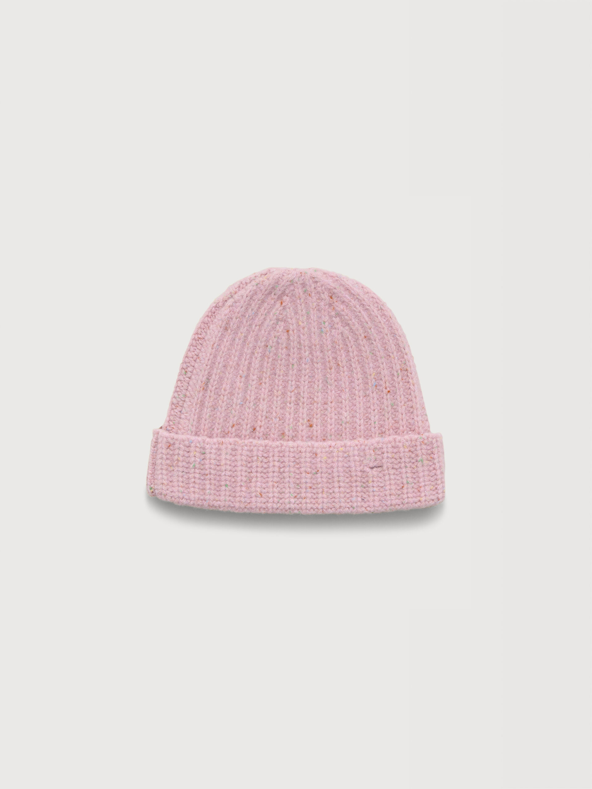 Pink Shetland wool beanie with Marni Mending | Marni