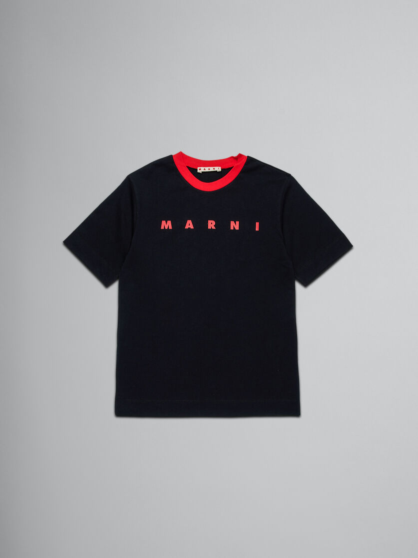 ブラック ロゴ入りTシャツ | Marni