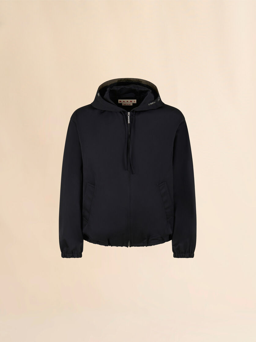 Black taffeta jacket with Marni Mending - Jackets - Image 1