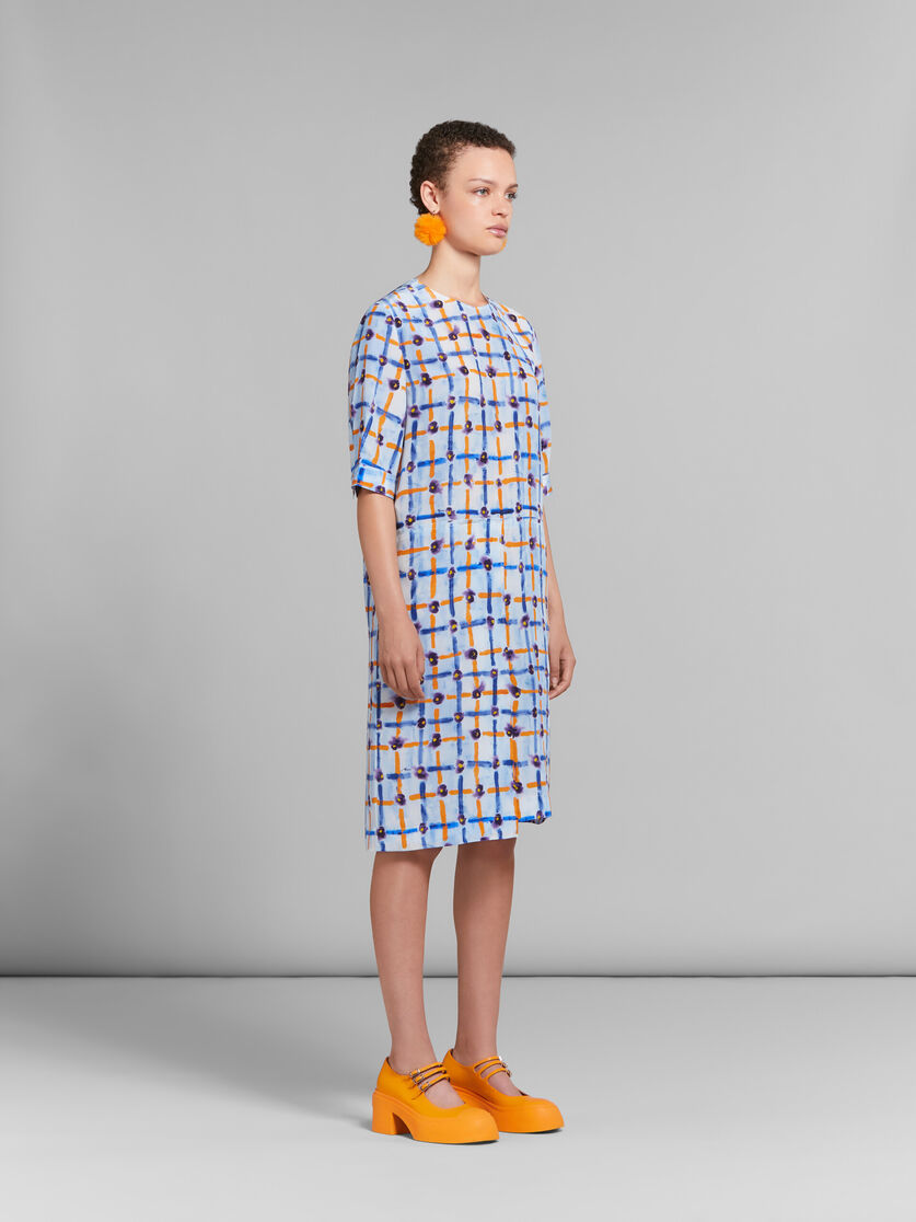 Crêpe de chine shift dress with Saraband print - Dresses - Image 6