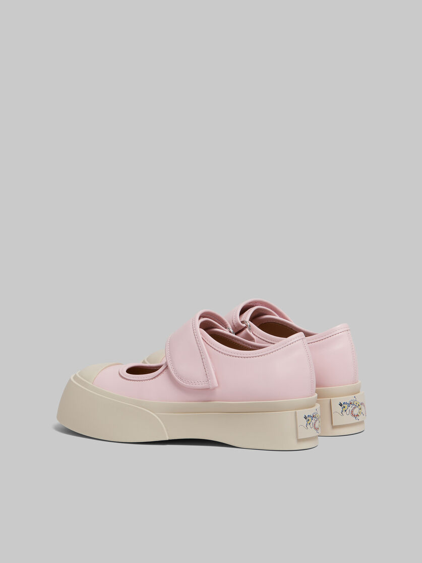 Sneaker Mary Jane in nappa rosa chiaro - Sneakers - Image 3