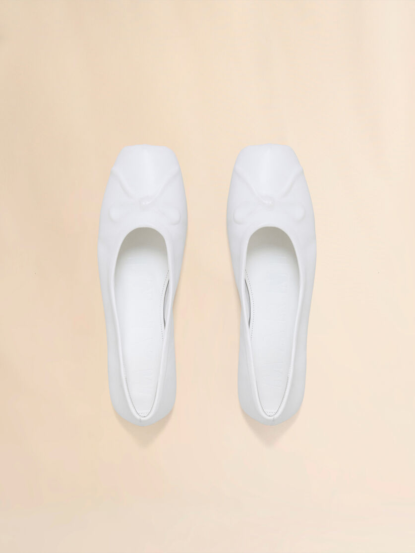 Pink nappa leather seamless Little Bow ballet flat - Ballet Shoes - Image 4