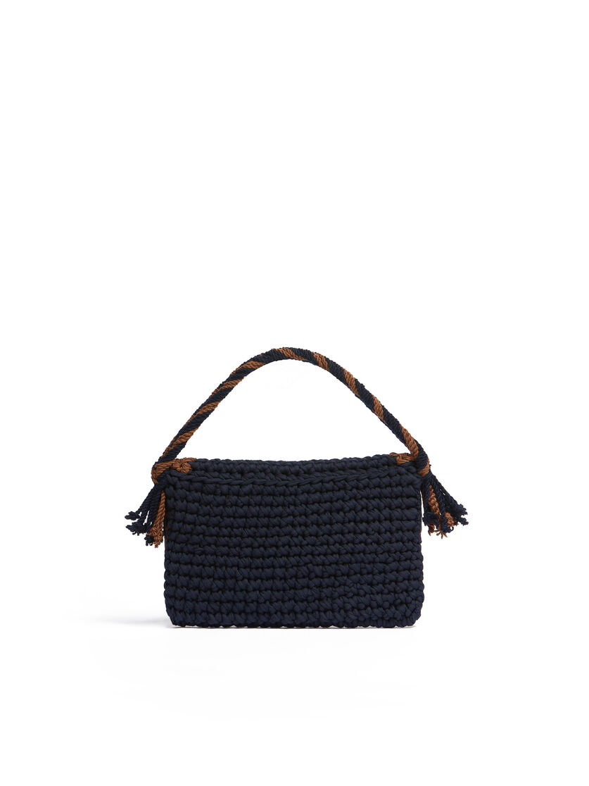 Blue Crochet Marni Market Bread Handbag - Shopping Bags - Image 3