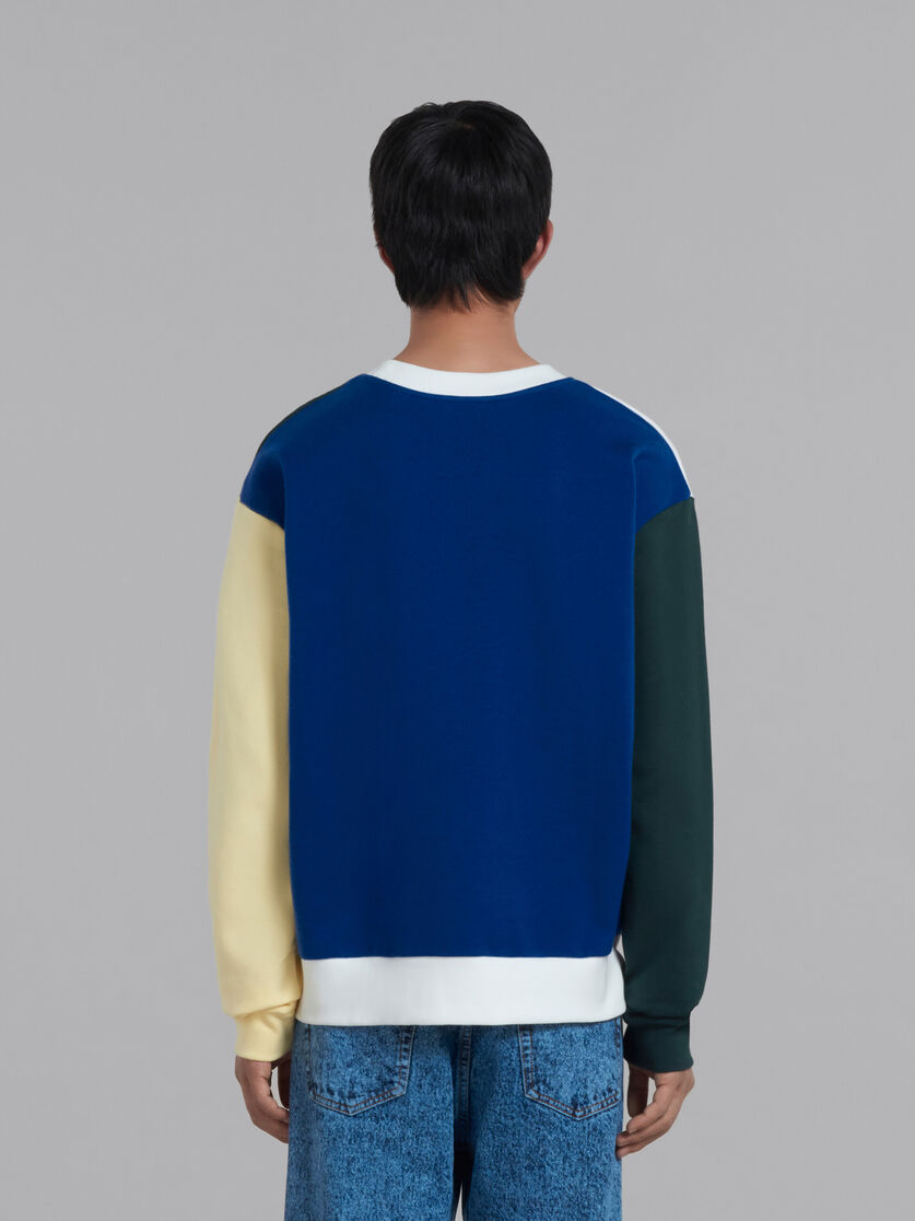 Bio cotton sweatshirt with multi-logo print - Sweaters - Image 3