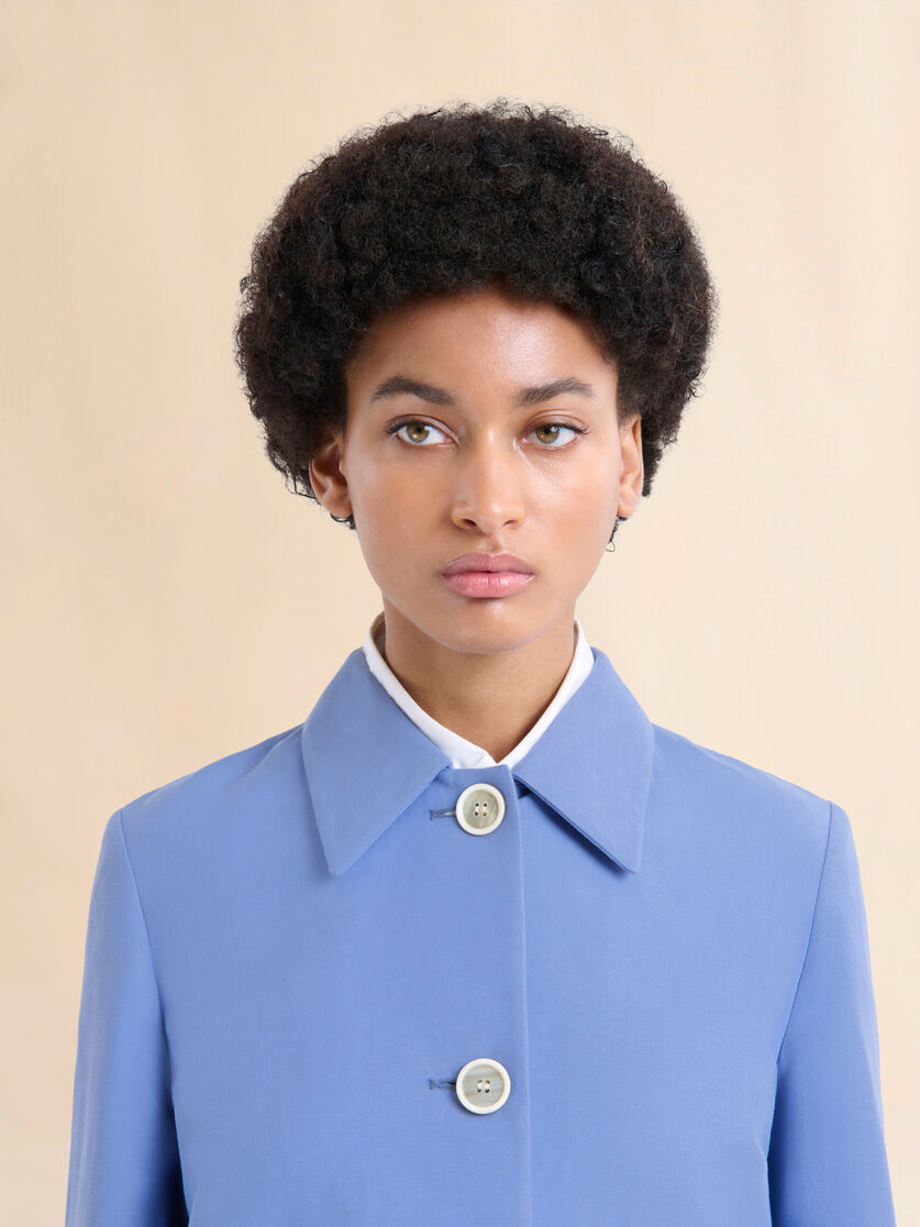 Indigo cotton jacket with Marni Symbol - Jackets - Image 4