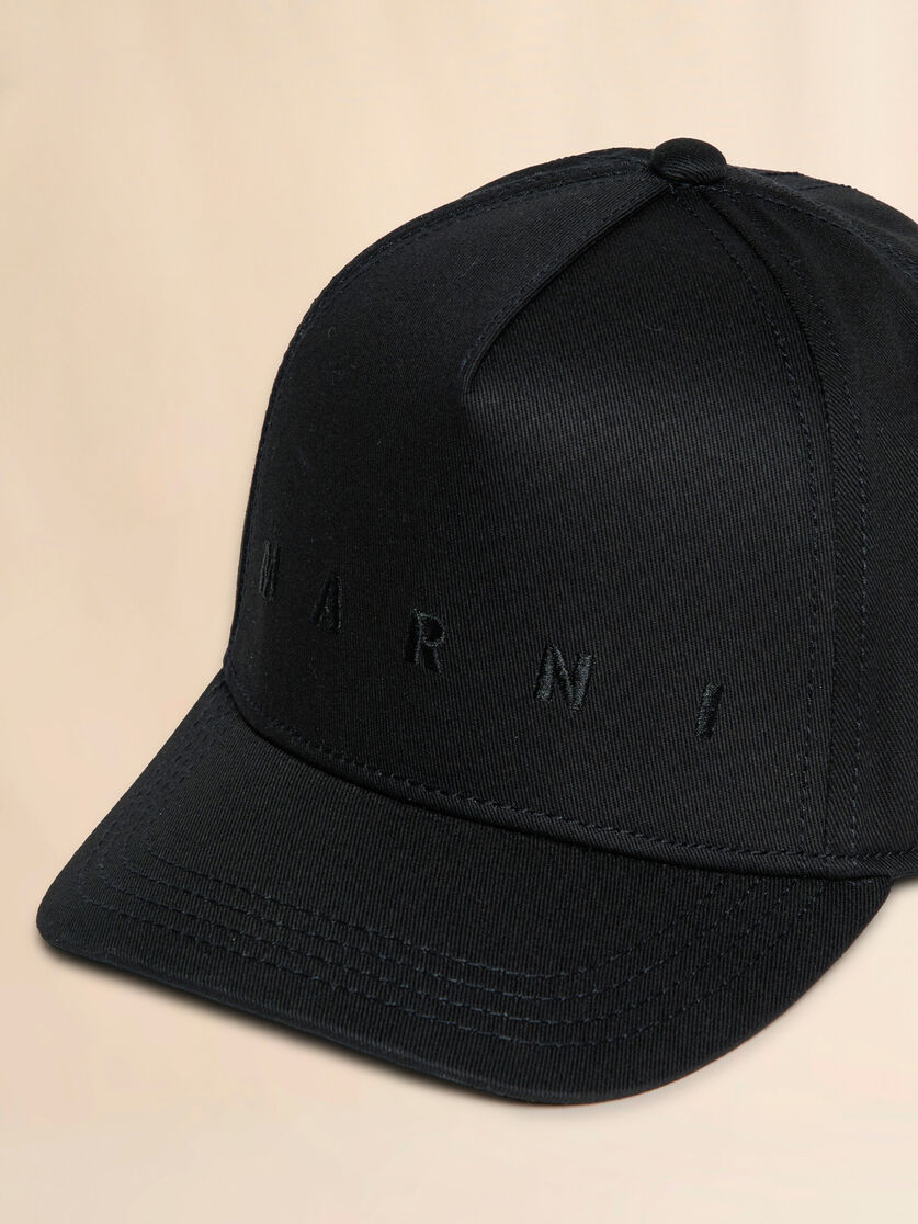 Green cotton baseball cap with embroidered logo - Caps - Image 3