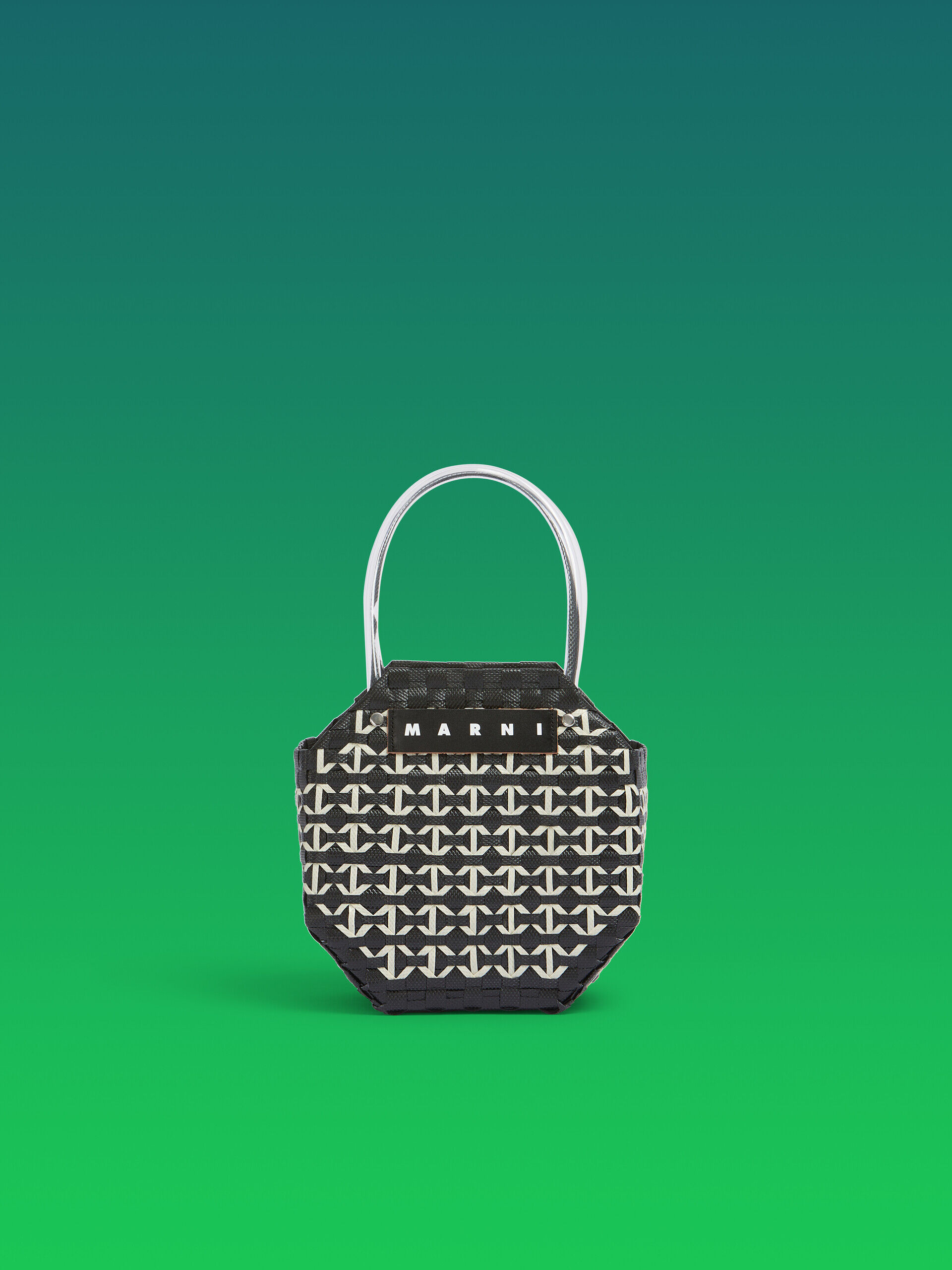 ブラック MARNI MARKET オクタゴナル バスケットバッグ | Marni
