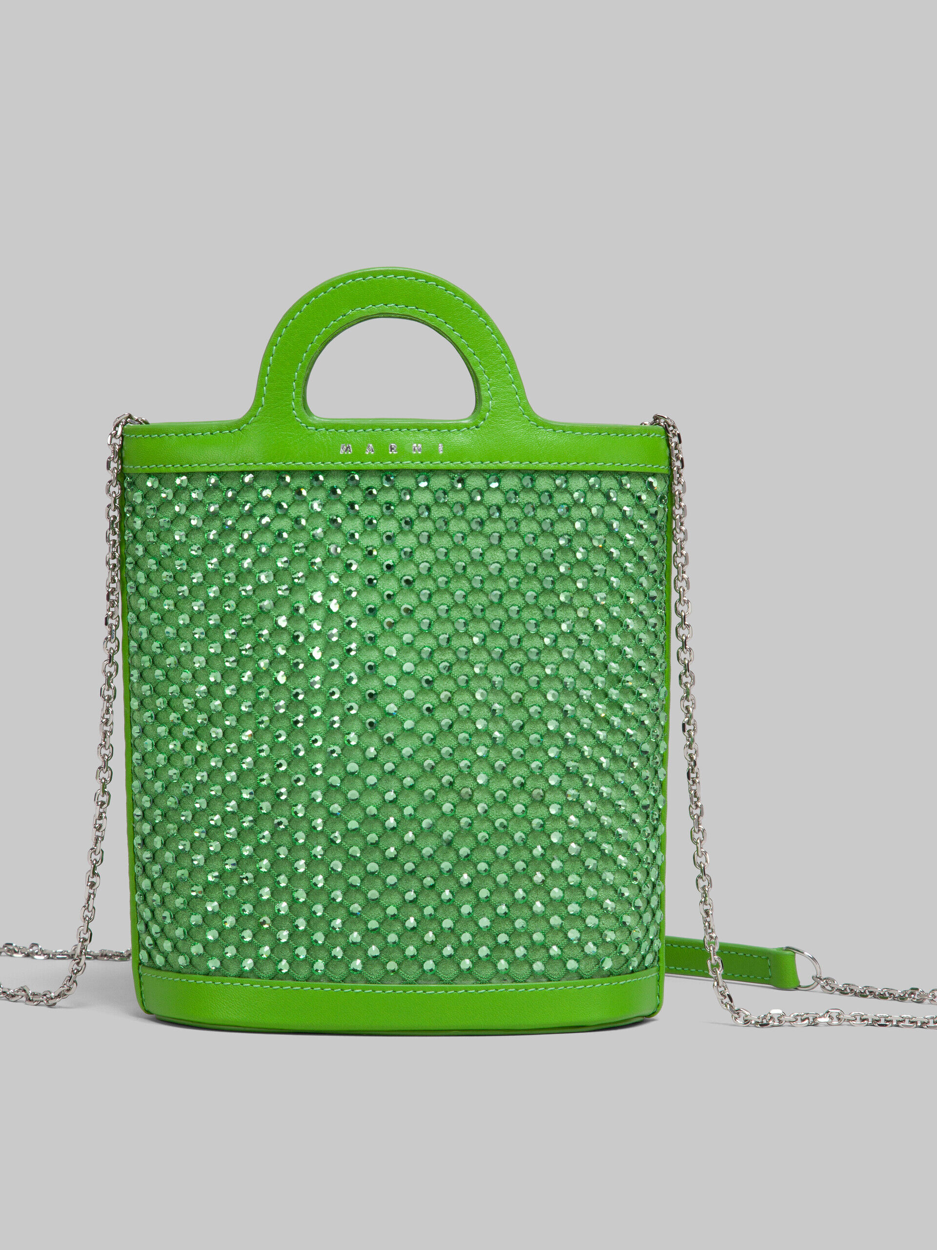 グリーン 天然繊維製 MARNI MARKETスモールバッグ｜バッグ