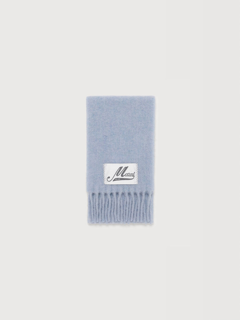 Light blue alpaca scarf, Image 1