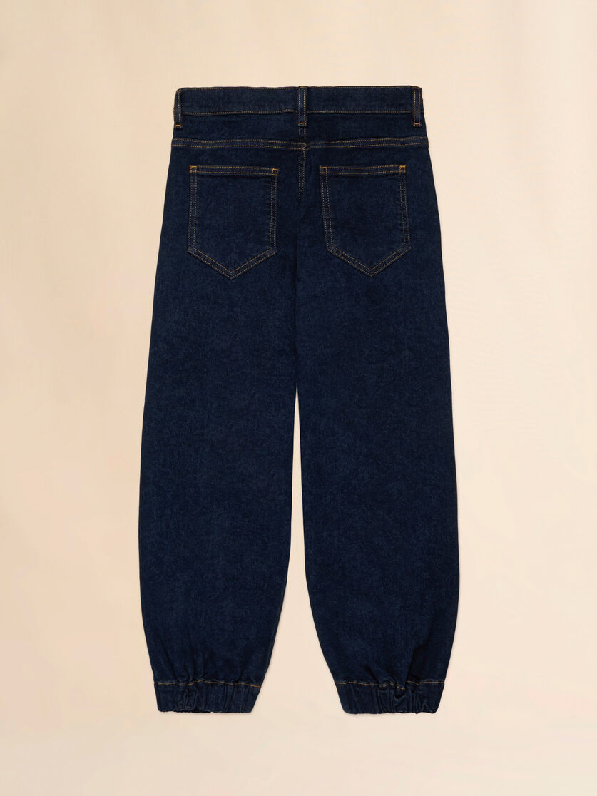 Denim cargo pants with embroidered Marni logo - Pants - Image 2