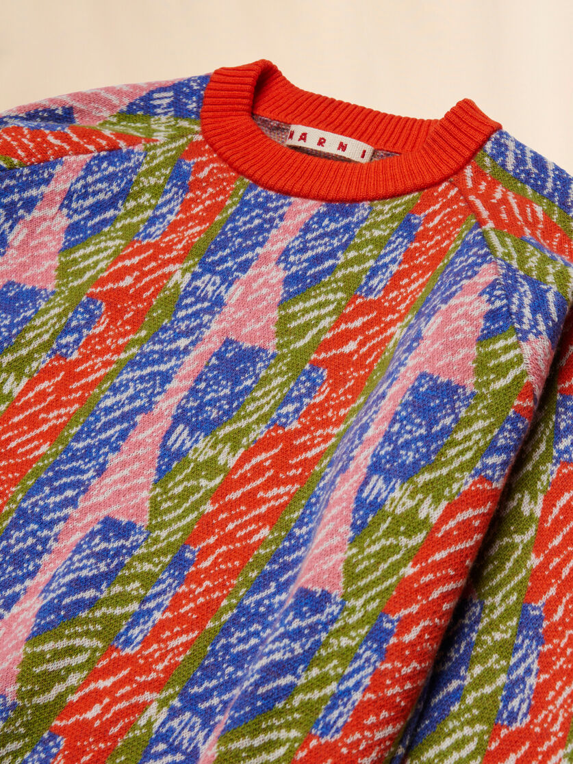 Multicolour patterned wool blend jumper - Knitwear - Image 3