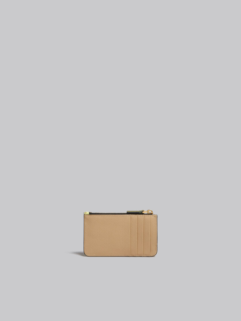 ライトグリーン、ホワイト、ブラウン サフィアーノレザー製カードケース - 財布 - Image 3