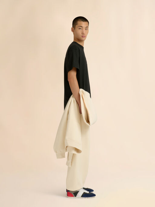 Marni + Madhappy cream cotton sweatpants with arch logo print - Pants