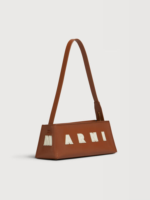 Borsa Museo in pelle marrone - Borse a spalla