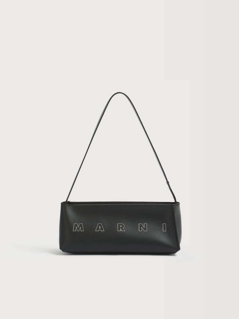 ブラックレザー Museoポシェットショルダーバッグ, Image 1