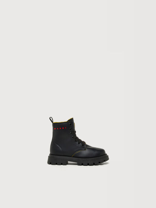 Black army boots with logo - Sneakers