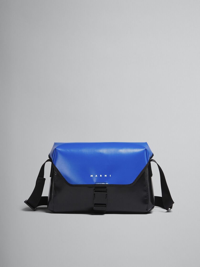 Blue and black TRIBECA messenger bag - Shoulder Bags - Image 1