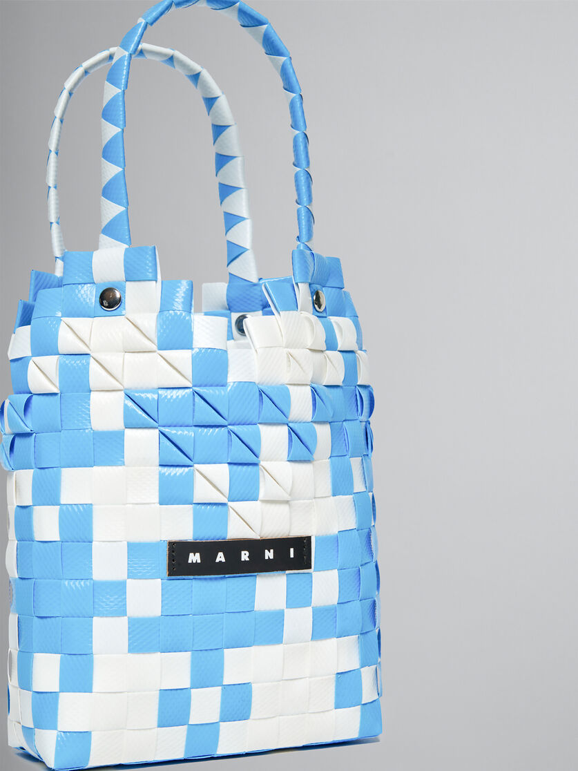 Hellrosa gewebter Shopper Diamond Basket - Tasche - Image 4